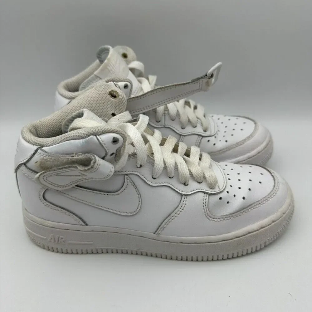 Nike Air Force 1 High‎ Size 4Y White Youth Shoes Sneakers